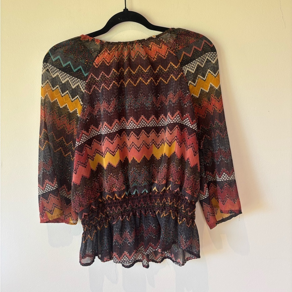 Rafaella Multicolor Chevron Blouse - Picture 3 of 3